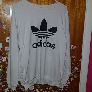 White Adidas sweatshirt
